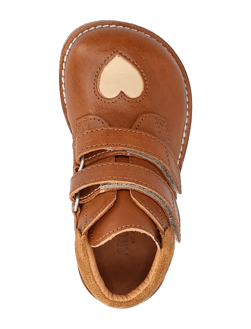 ANGULUS - Shoes - flat - with velcro - kingad - 1545/4072/2219 cognac/oat - 4
