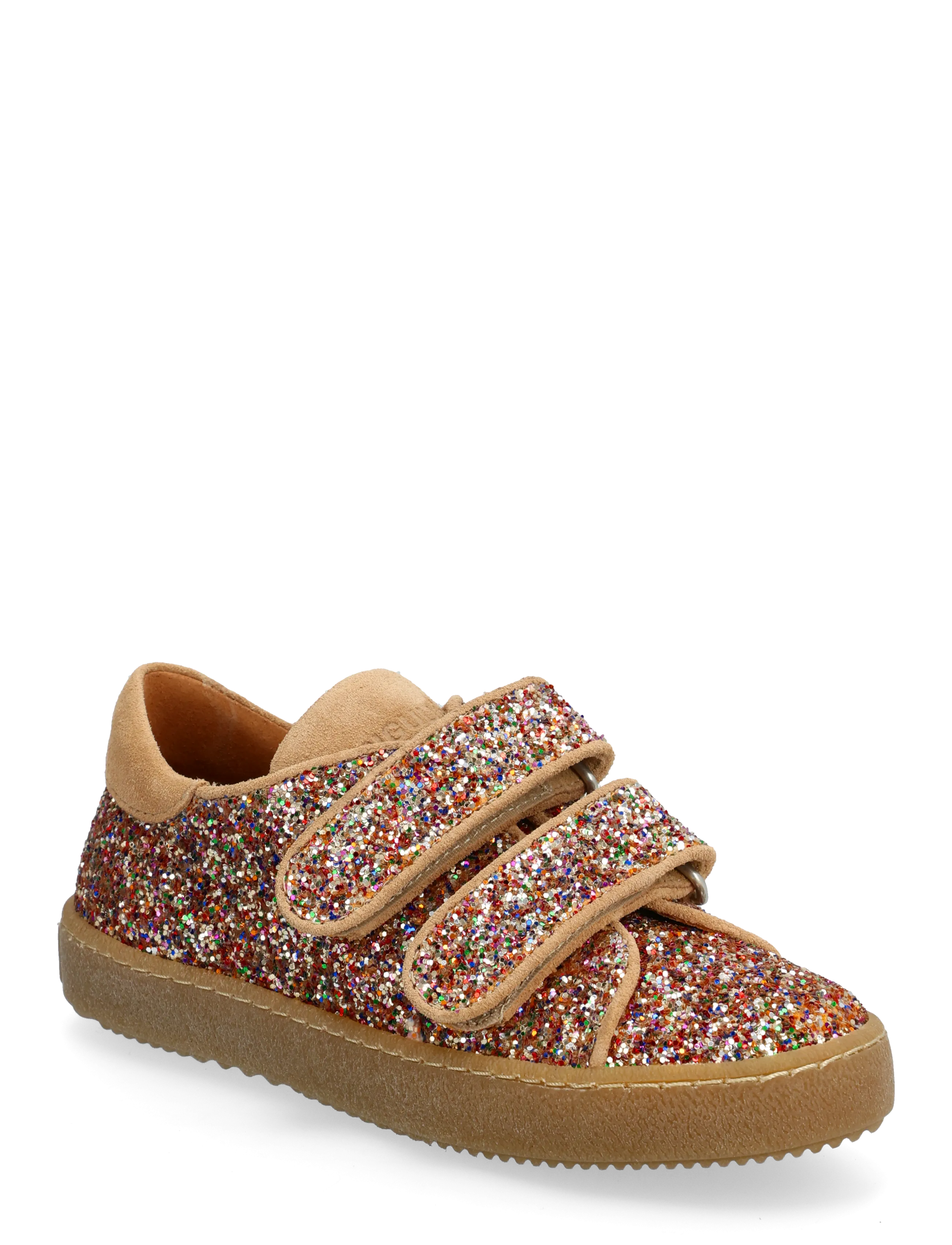 ANGULUS Shoes Flat With Velcro, Børn, Glitter Flade Sko Med Velcro, Multi/mønstret, Str: 30