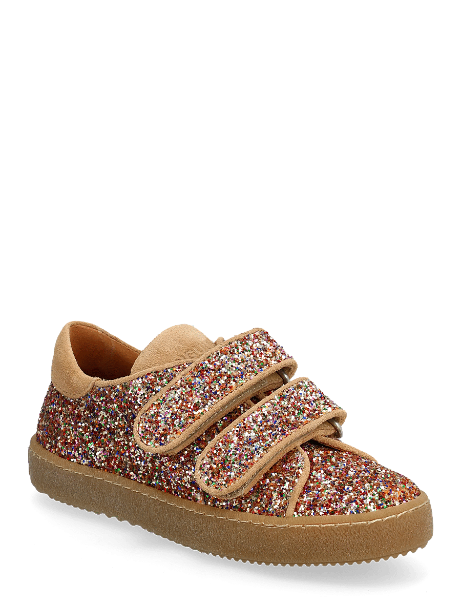 ANGULUS - Shoes - flat - with velcro - niedriger schnitt - 2488/1149 multi glitter/sand - 0