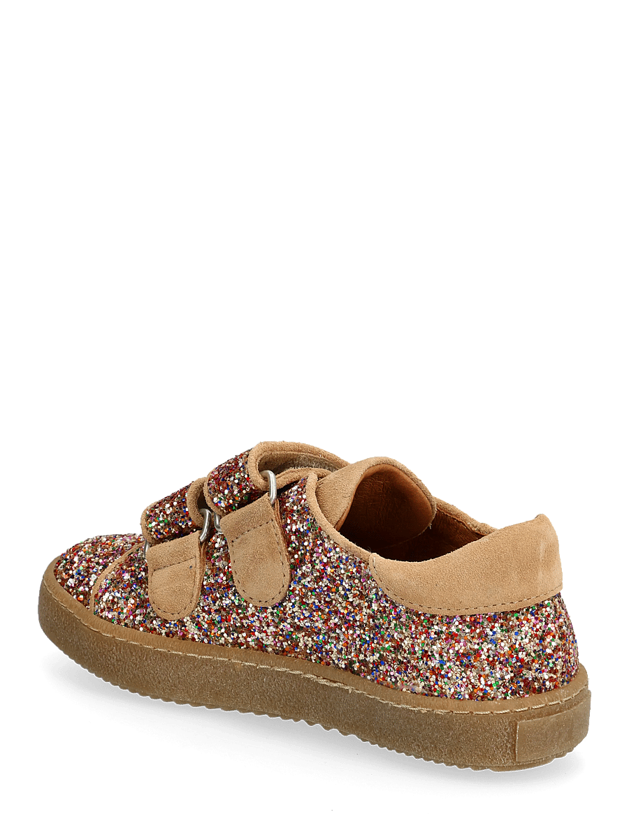 ANGULUS - Shoes - flat - with velcro - låga sneakers - 2488/1149 multi glitter/sand - 2