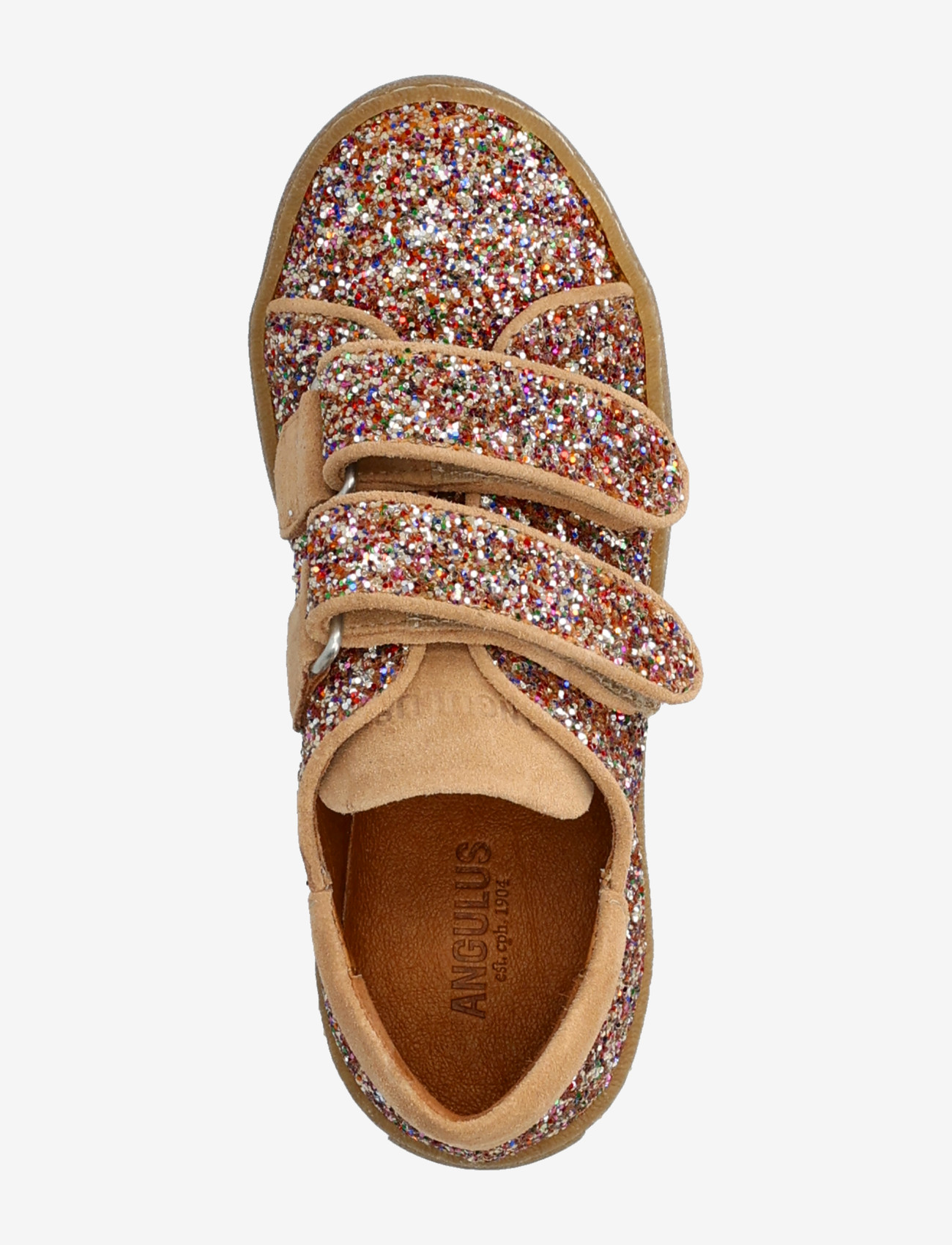 ANGULUS - Shoes - flat - with velcro - low tops - 2488/1149 multi glitter/sand - 3
