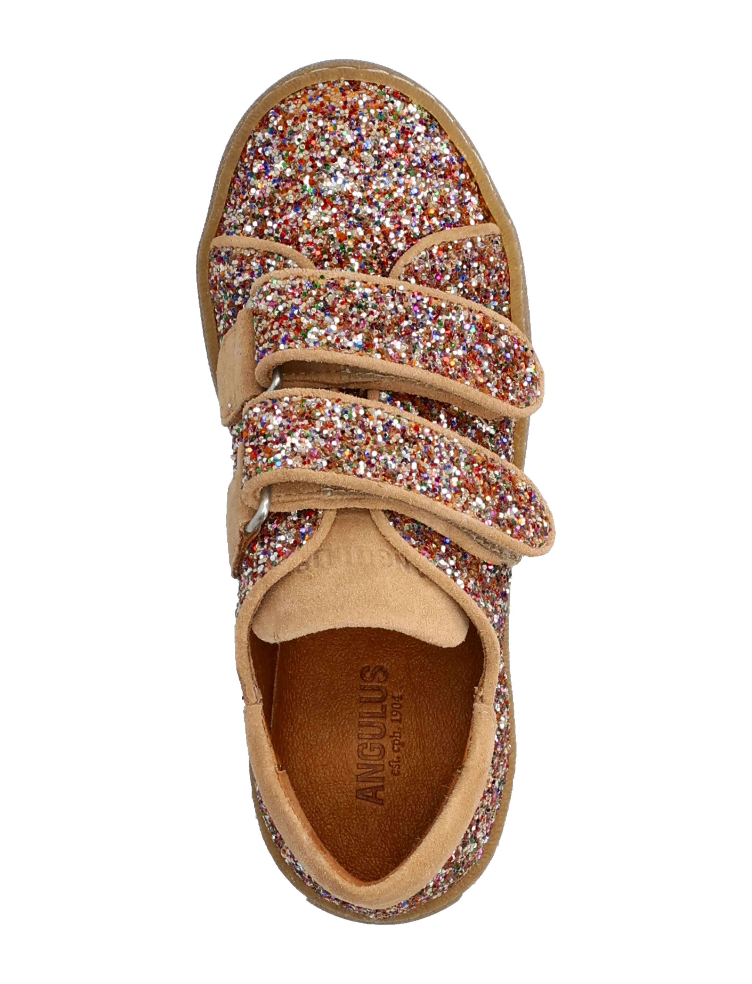 ANGULUS - Shoes - flat - with velcro - niedriger schnitt - 2488/1149 multi glitter/sand - 3