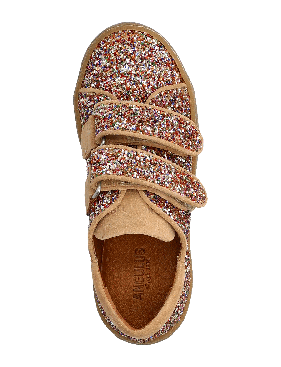 ANGULUS - Shoes - flat - with velcro - niedriger schnitt - 2488/1149 multi glitter/sand - 3