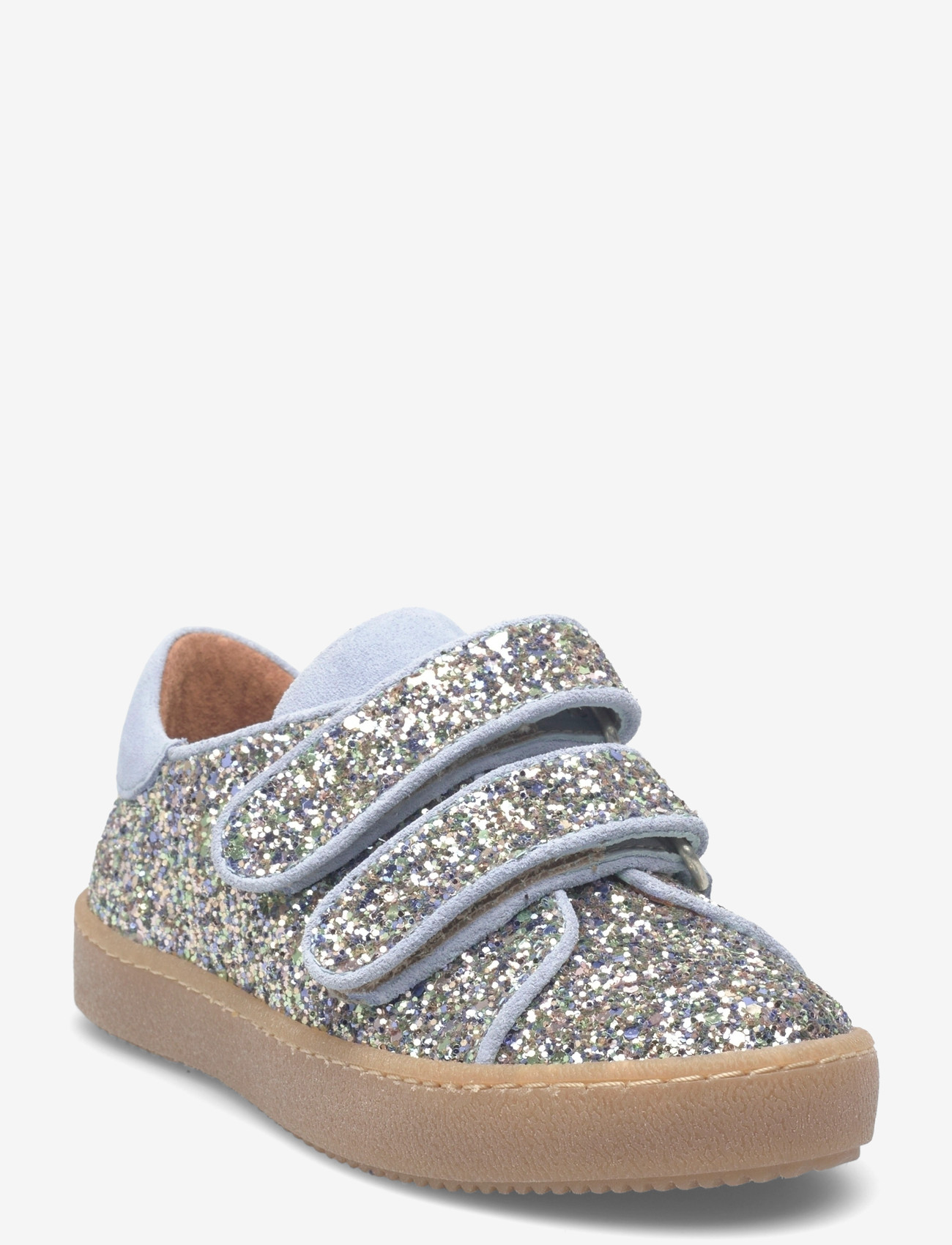 ANGULUS Shoes - flat - with velcro - Schuhe - 3619/4610 SPRING MULTI GLITTER / silver