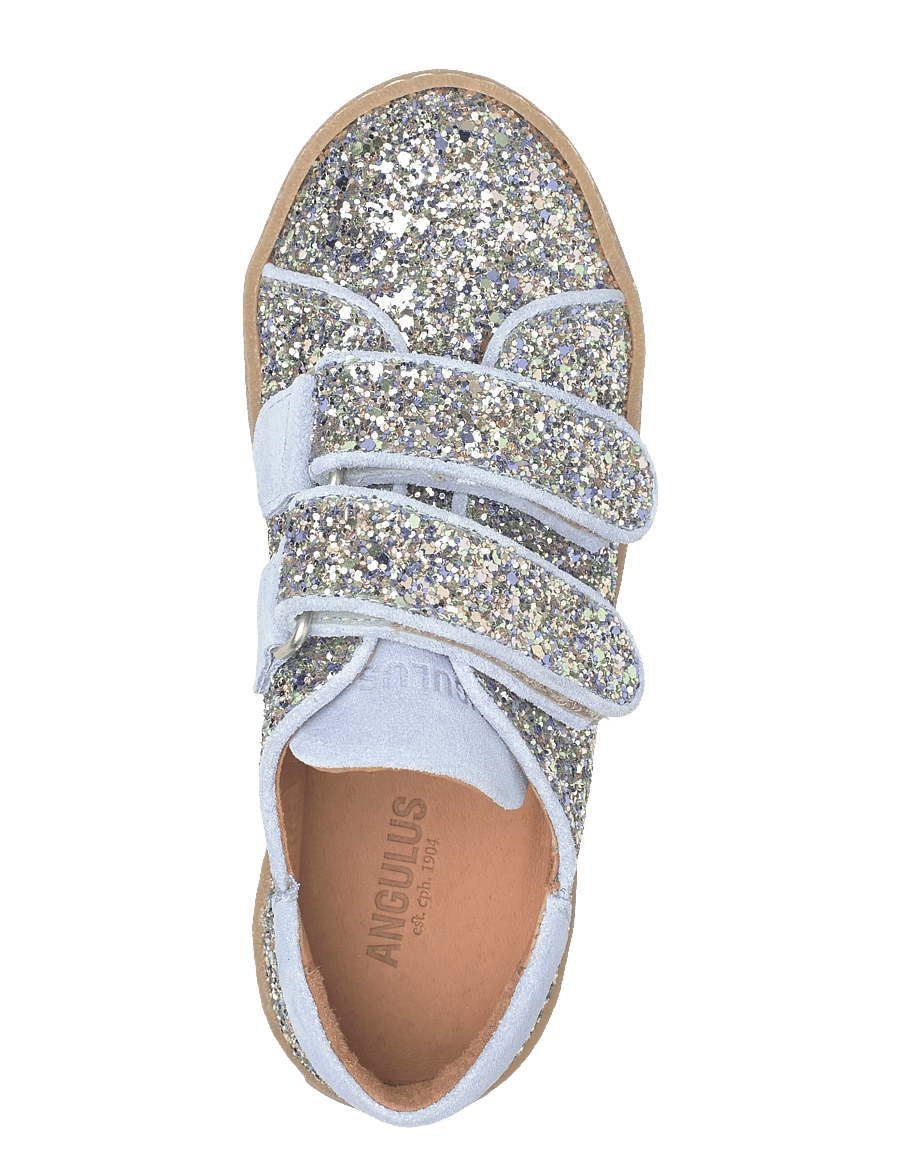 ANGULUS - Shoes - flat - with velcro - niedriger schnitt - 3619/4610 spring multi glitter - 3
