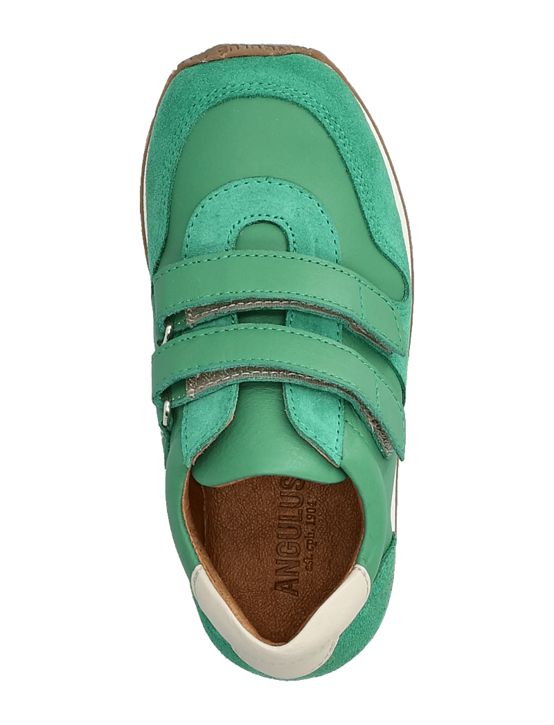 ANGULUS - Shoes - flat - with velcro - lave sneakers - 2736/2717/4636 grass green/gra - 3