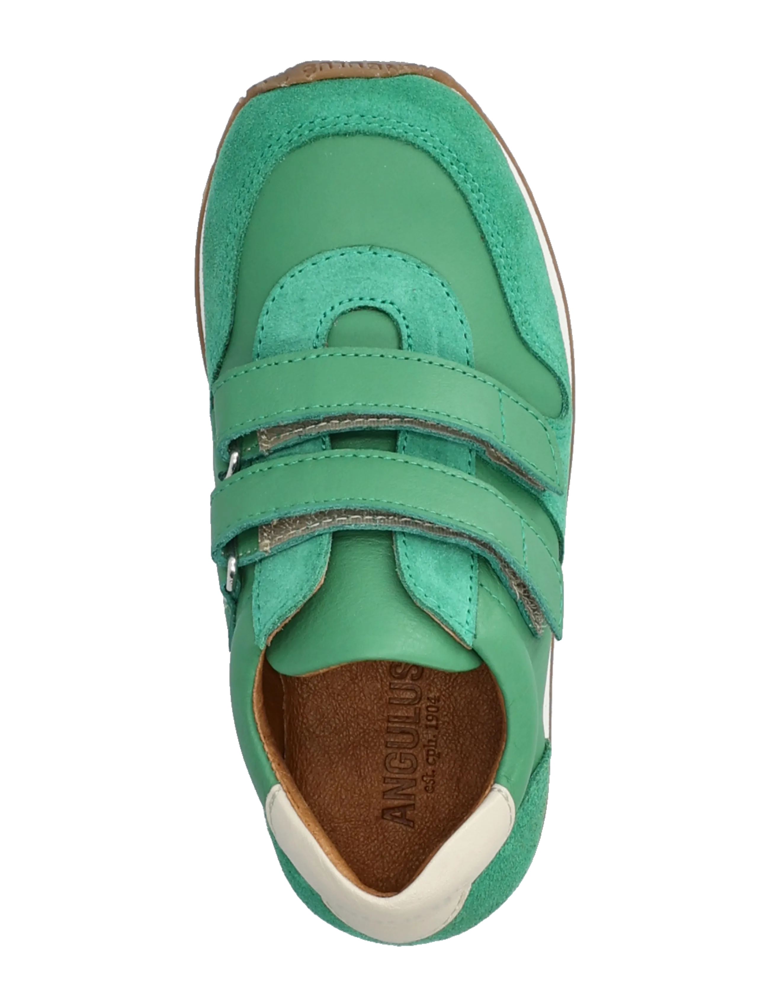 ANGULUS - Shoes - flat - with velcro - lave sneakers - 2736/2717/4636 grass green/gra - 3