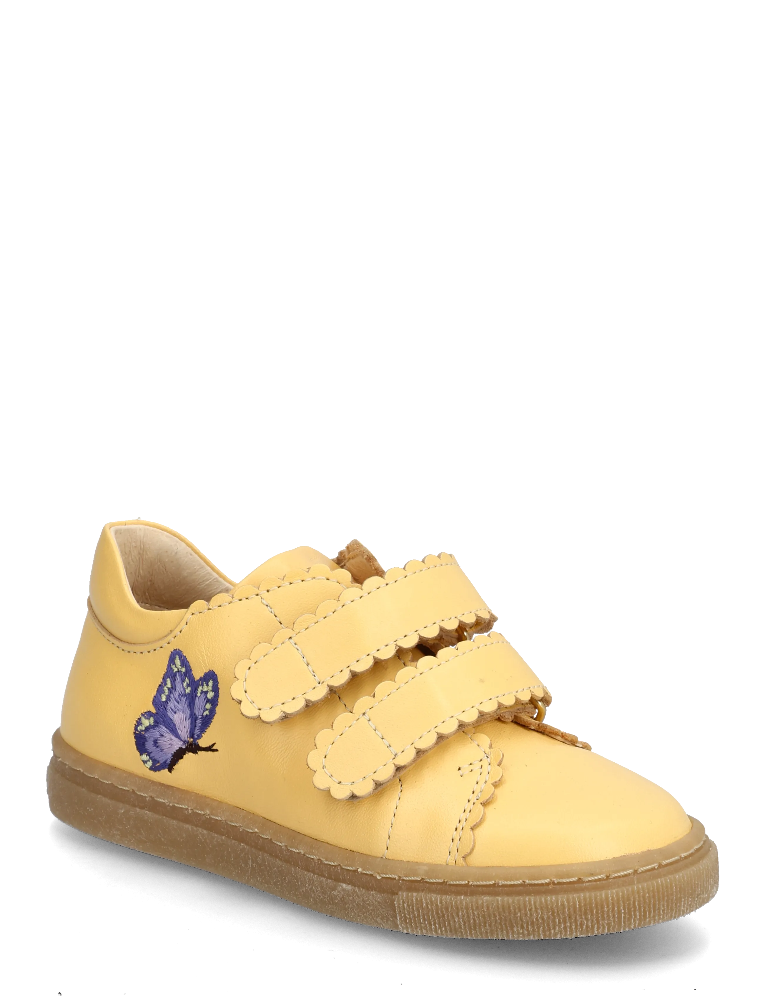 ANGULUS Shoes - flat - with velcro - Kingad - 2713 MELLOW YELLOW / yellow