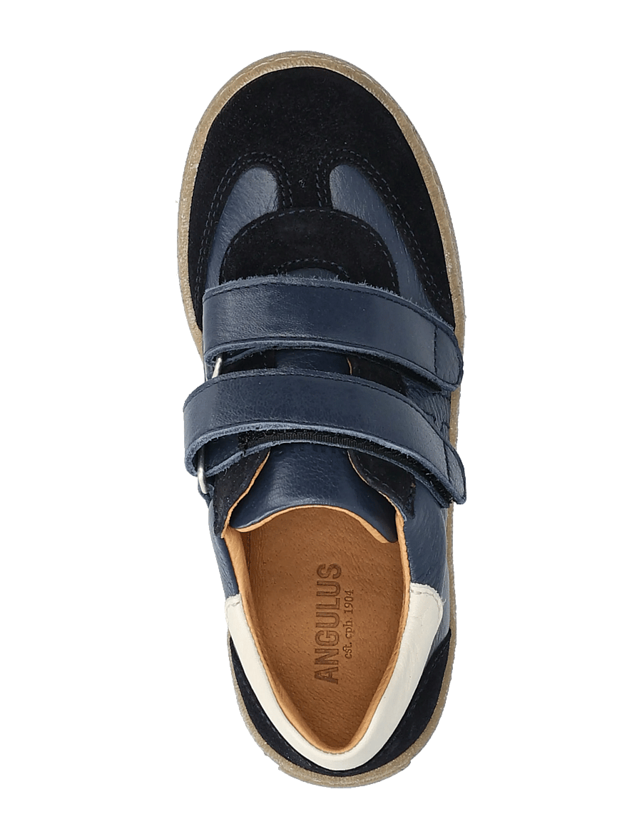ANGULUS - Shoes - flat - with velcro - låga sneakers - 1778/2585/4636 navy/navy/oatmi - 3