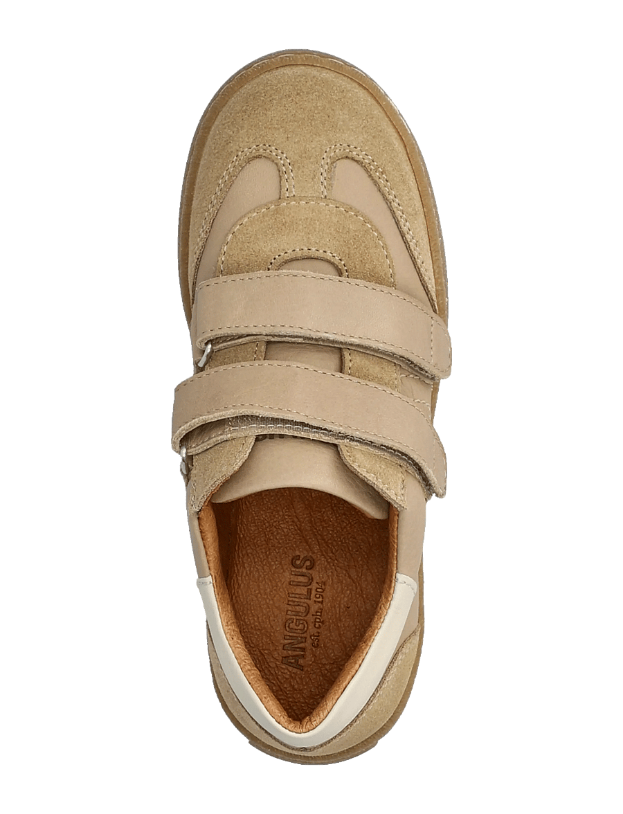 ANGULUS - Shoes - flat - with velcro - kõrge säärega tossud - 2217/4637/4636 sand/sand/oatmi - 3
