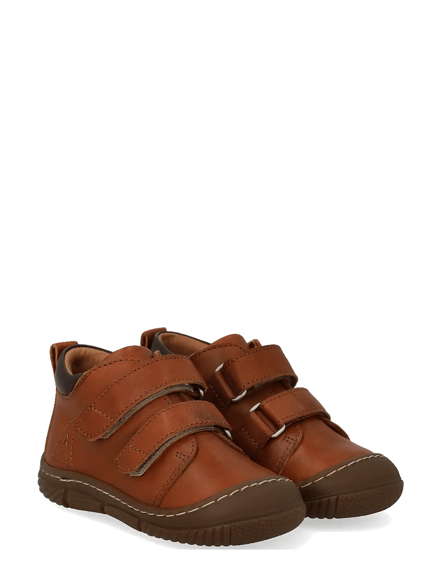 ANGULUS - Shoes - flat - with lace - bērnu zābaciņi - 1545/3200 cognac/dark brown - 0