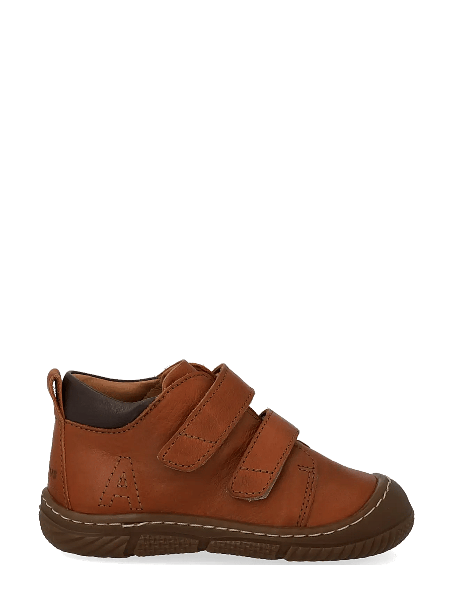 ANGULUS - Shoes - flat - with lace - bērnu zābaciņi - 1545/3200 cognac/dark brown - 1