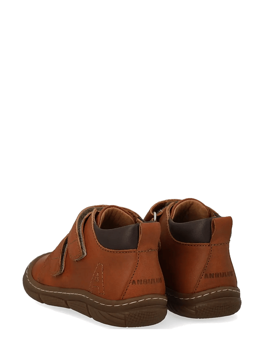 ANGULUS - Shoes - flat - with lace - bērnu zābaciņi - 1545/3200 cognac/dark brown - 2