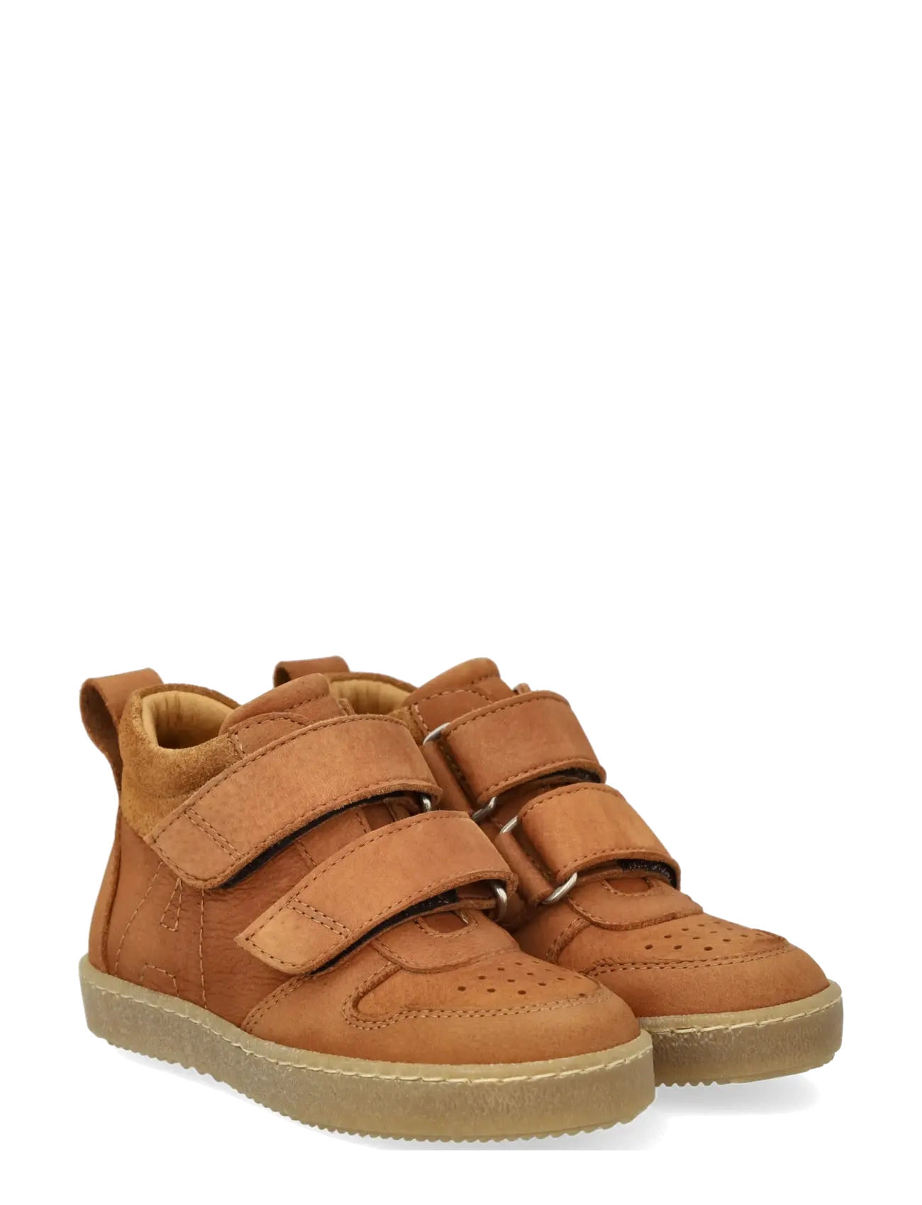 ANGULUS Shoes - flat - with velcro - High Tops - 2583/2219 COGNAC/COGNAC / brown