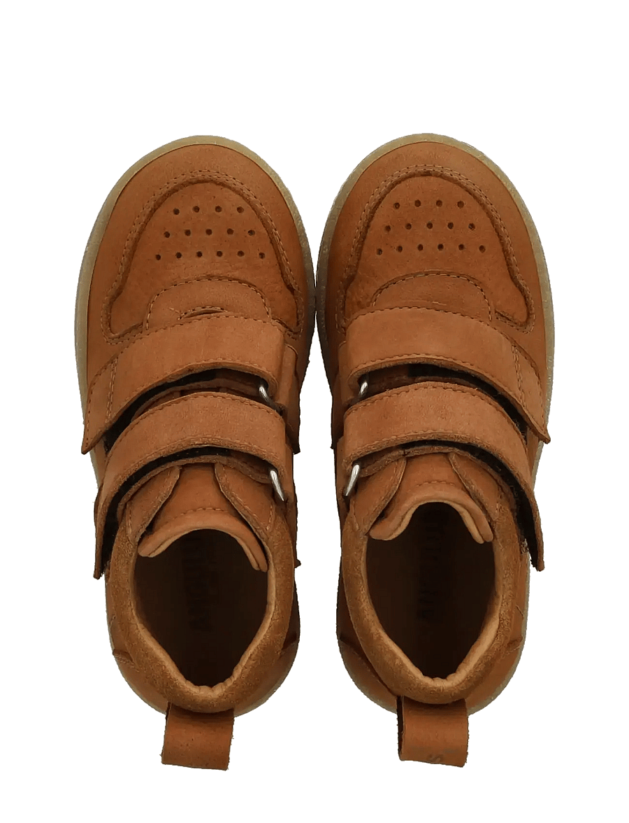ANGULUS - Shoes - flat - with velcro - 2583/2219 cognac/cognac - 3