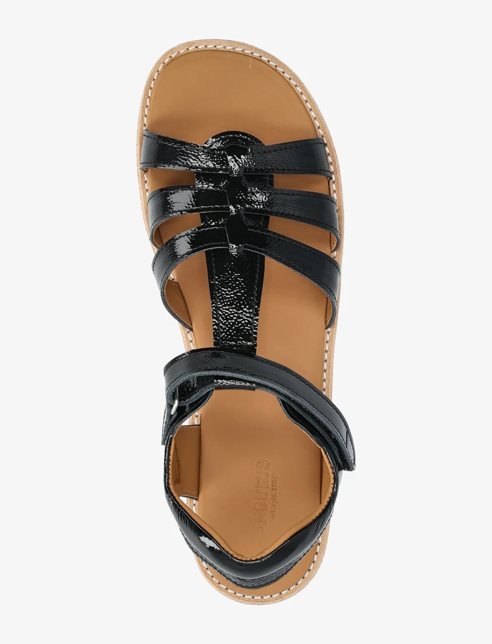 ANGULUS - Sandals - flat  - open toe - op - skor - 1310 black - 3