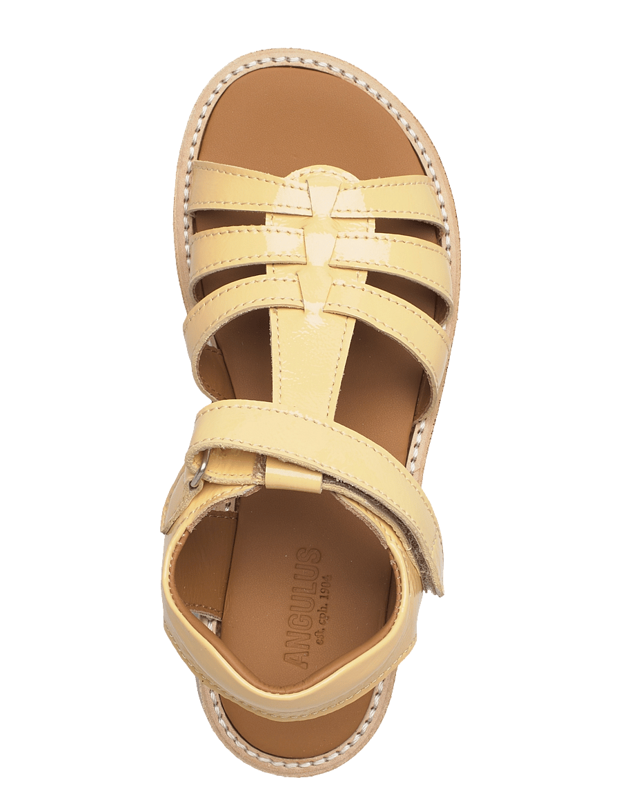 ANGULUS - Sandals - flat - open toe - op - skor - 2706 mellow yellow - 3