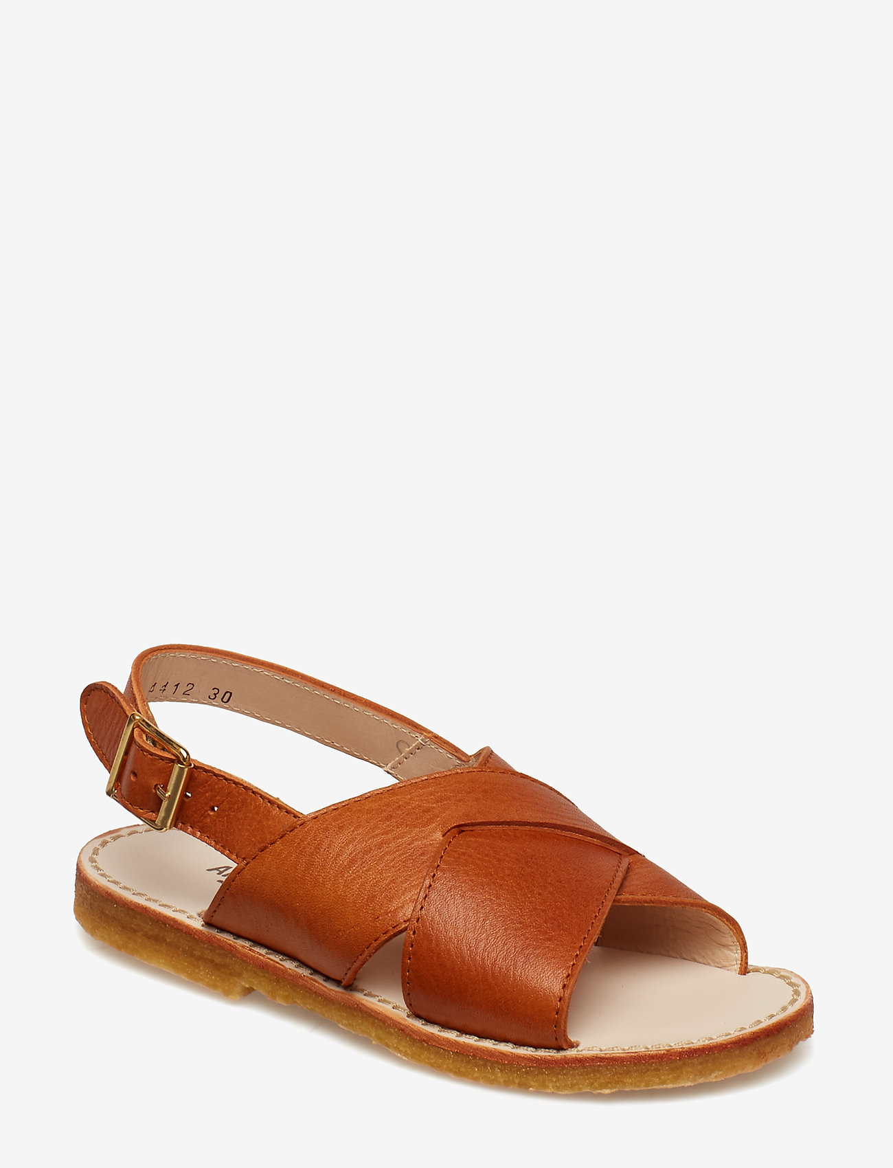 ANGULUS - Sandals - flat - open toe - op - 2621 cognac - 0