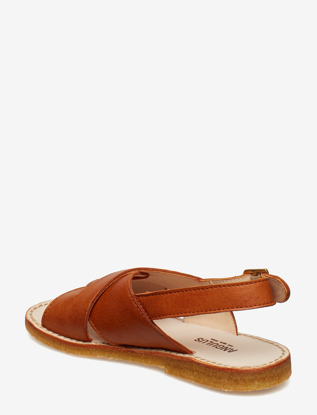 ANGULUS - Sandals - flat - open toe - op - 2621 cognac - 2
