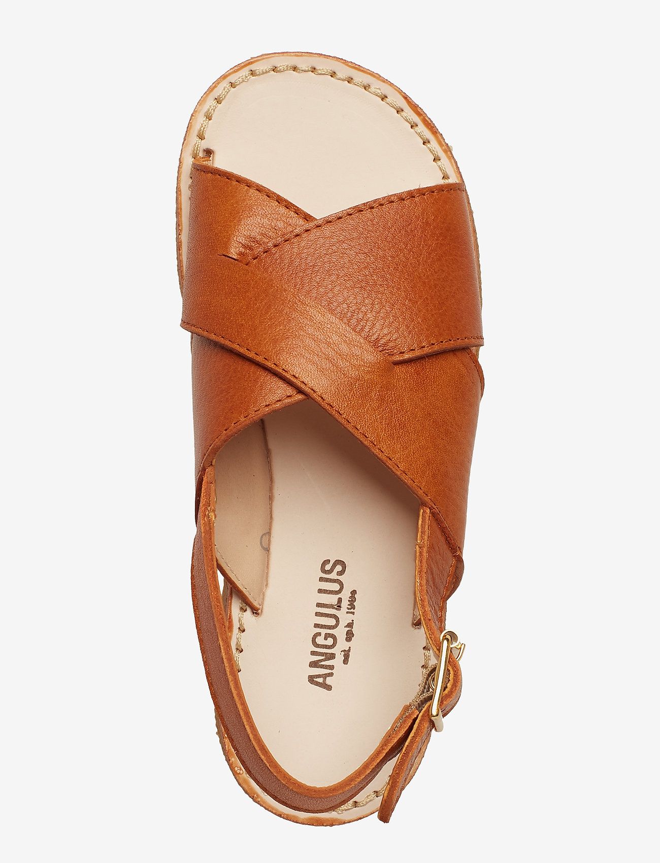 ANGULUS - Sandals - flat - open toe - op - 2621 cognac - 3
