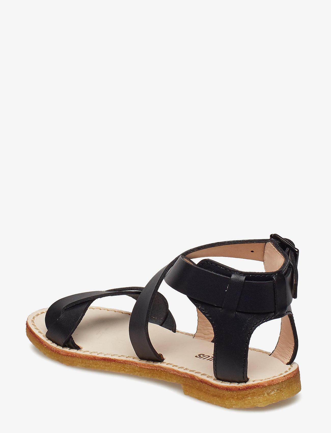 ANGULUS - Sandals - flat - open toe - op - 1785 black - 2