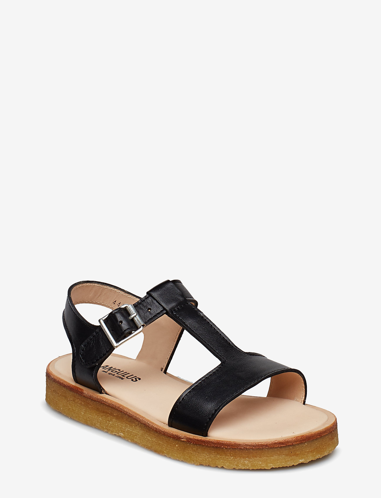 ANGULUS - Sandals - flat - open toe - op - 1604 black - 0
