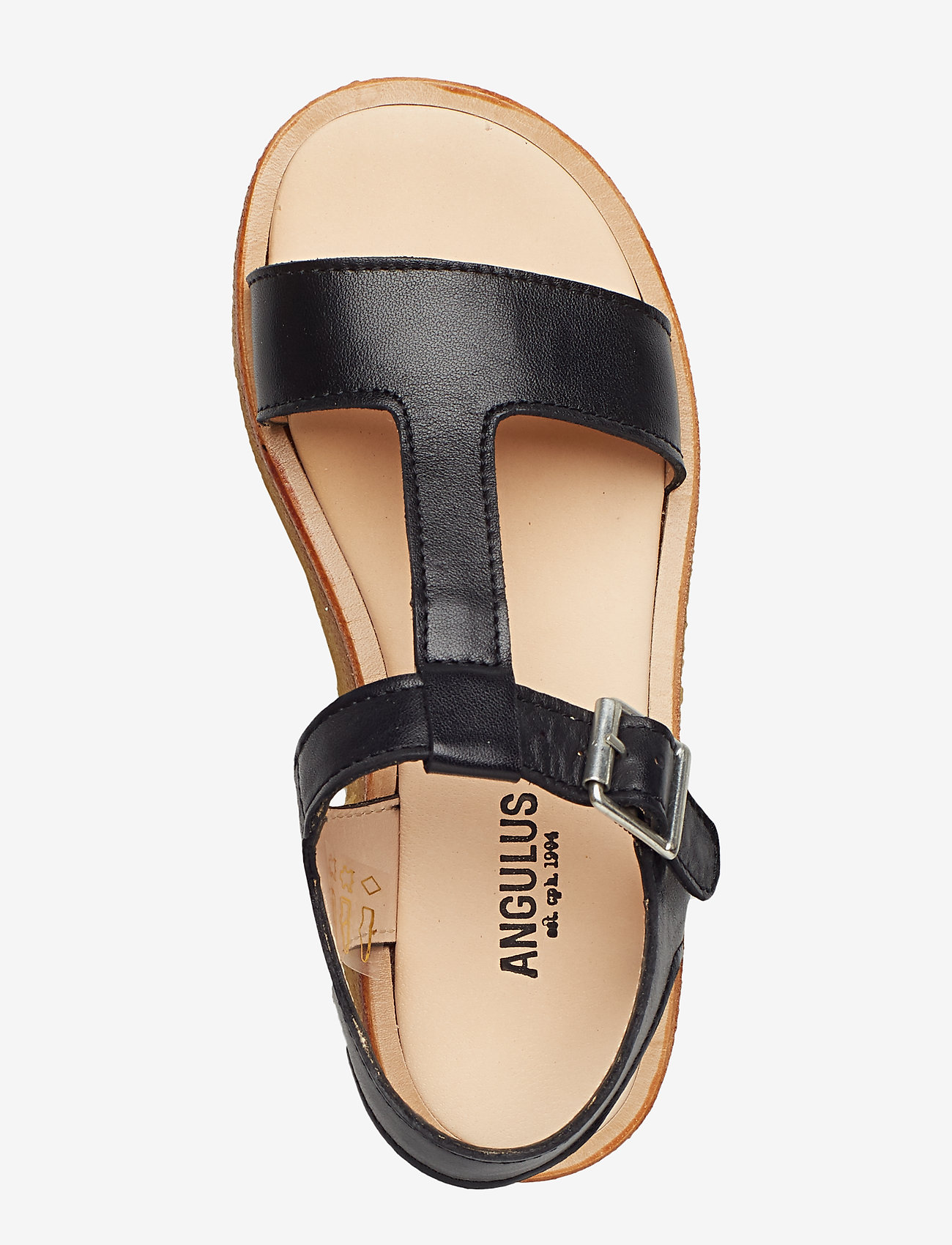 ANGULUS - Sandals - flat - open toe - op - 1604 black - 3