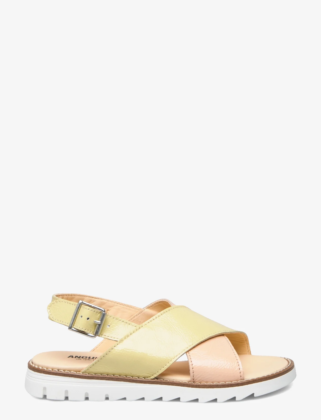 ANGULUS - Sandals - flat - open toe - op - 1304/1320 peach/l.yellow - 1