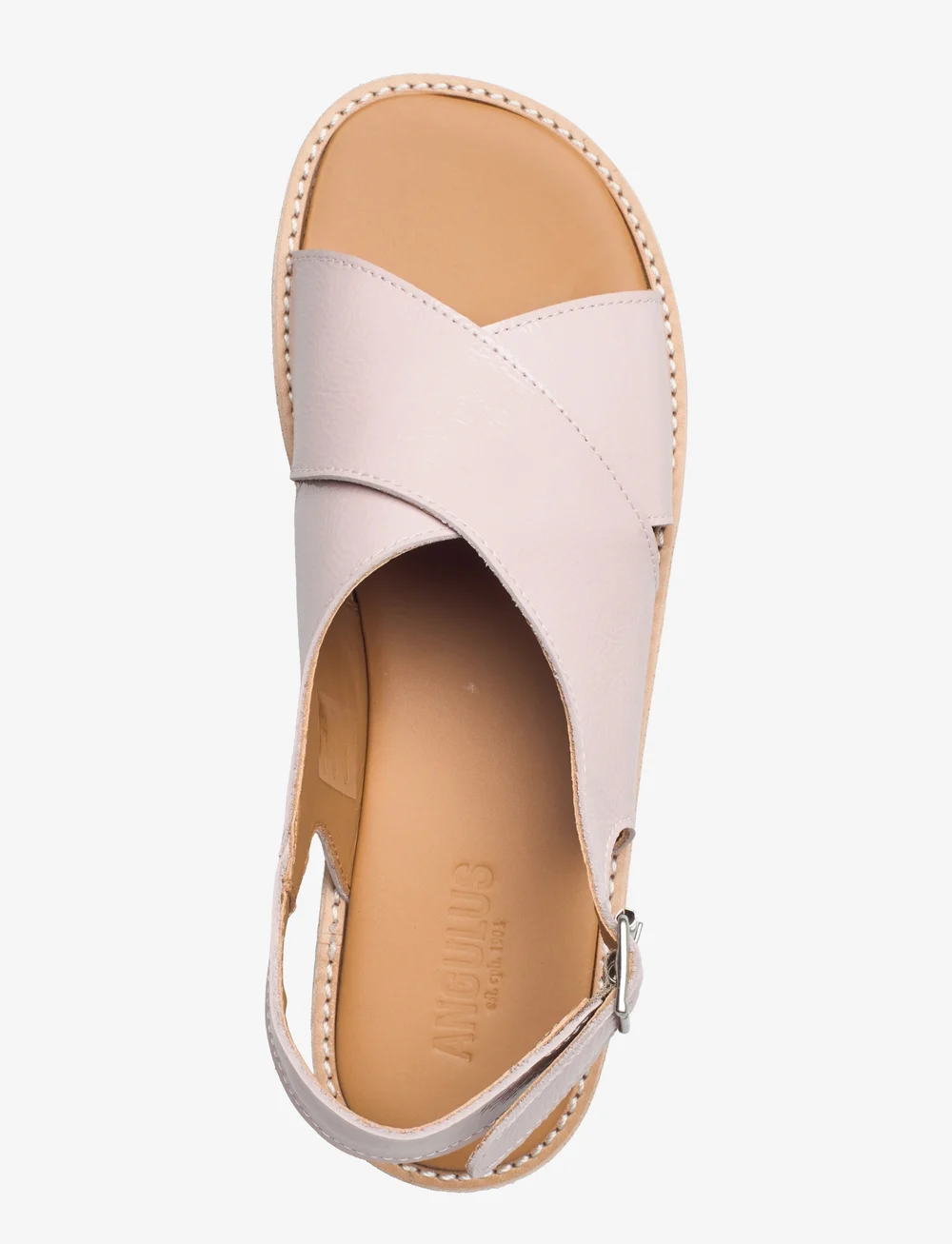 ANGULUS - Sandals - flat  - open toe - op - skor - 2704 pale rose - 3