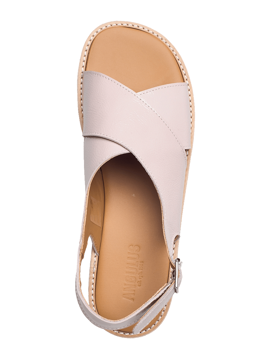 ANGULUS - Sandals - flat - open toe - op - skor - 2704 pale rose - 3