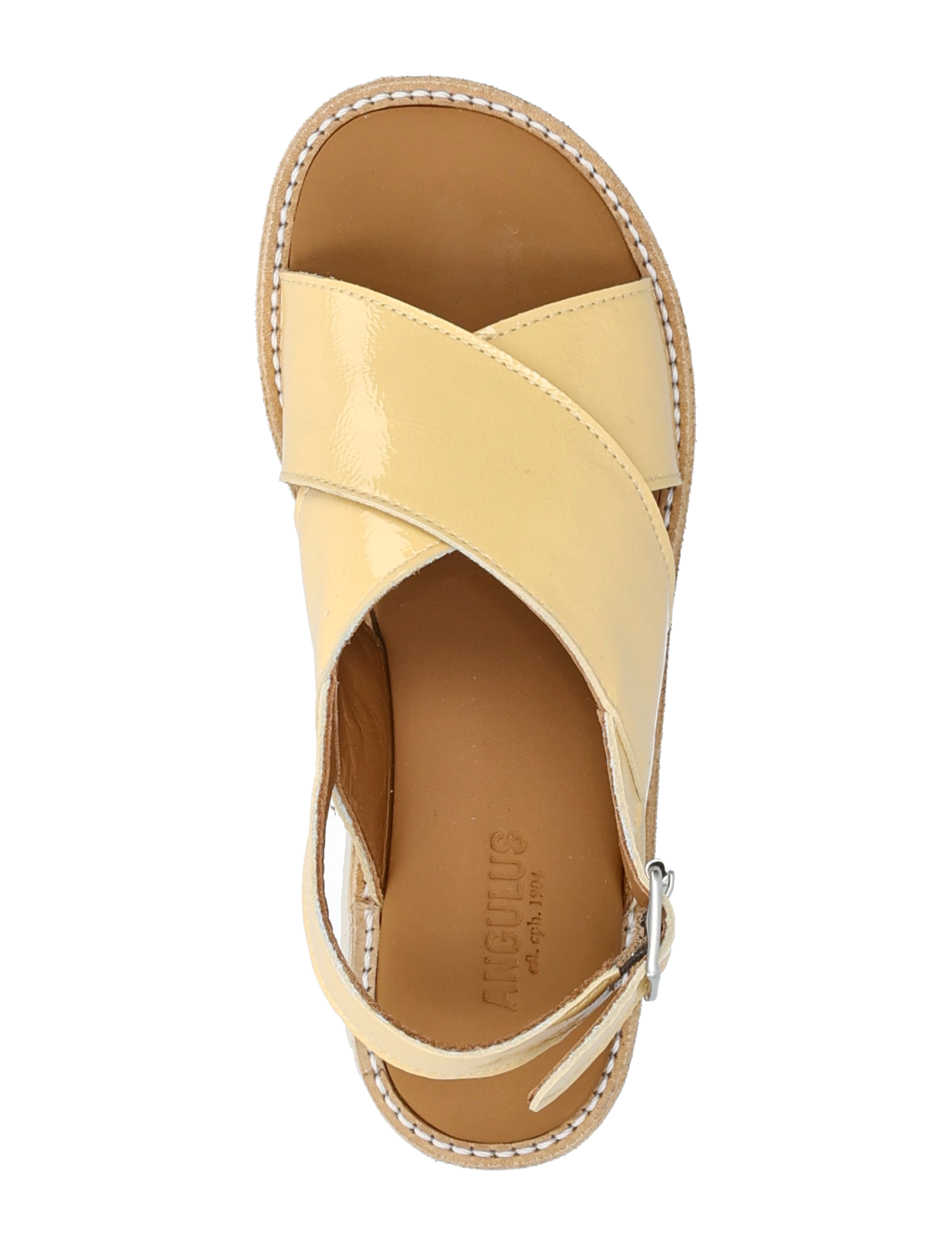 ANGULUS - Sandals - flat  - open toe - op - 2706 mellow yellow - 3