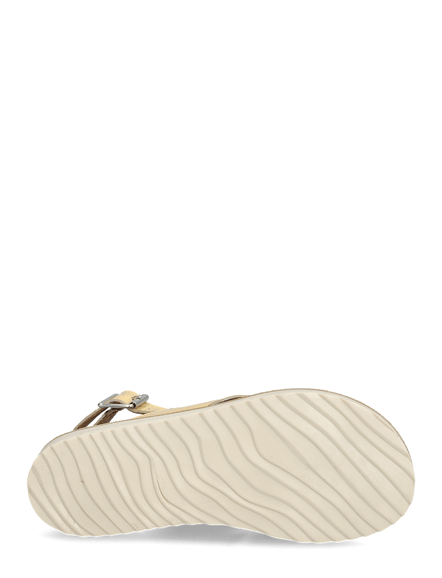 ANGULUS - Sandals - flat - open toe - op - 2706 mellow yellow - 4