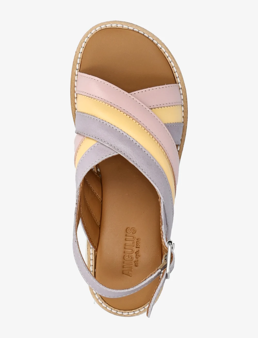 ANGULUS - Sandals - flat - open toe - op - skor - 2711/2713/3216 pale rose/mello - 3