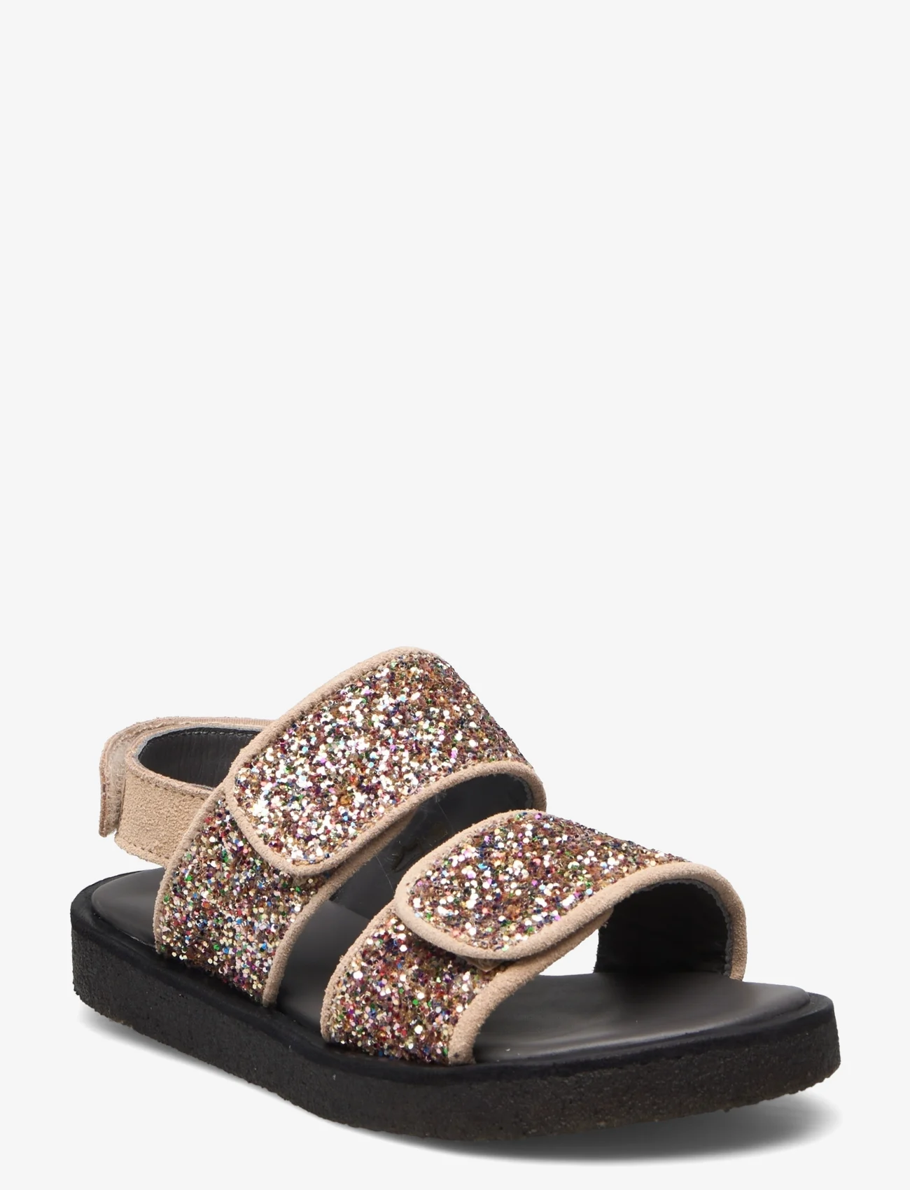 ANGULUS - Sandals - flat - open toe - op - gode sommertilbud - 1149/2488 sand/multi glitter - 0