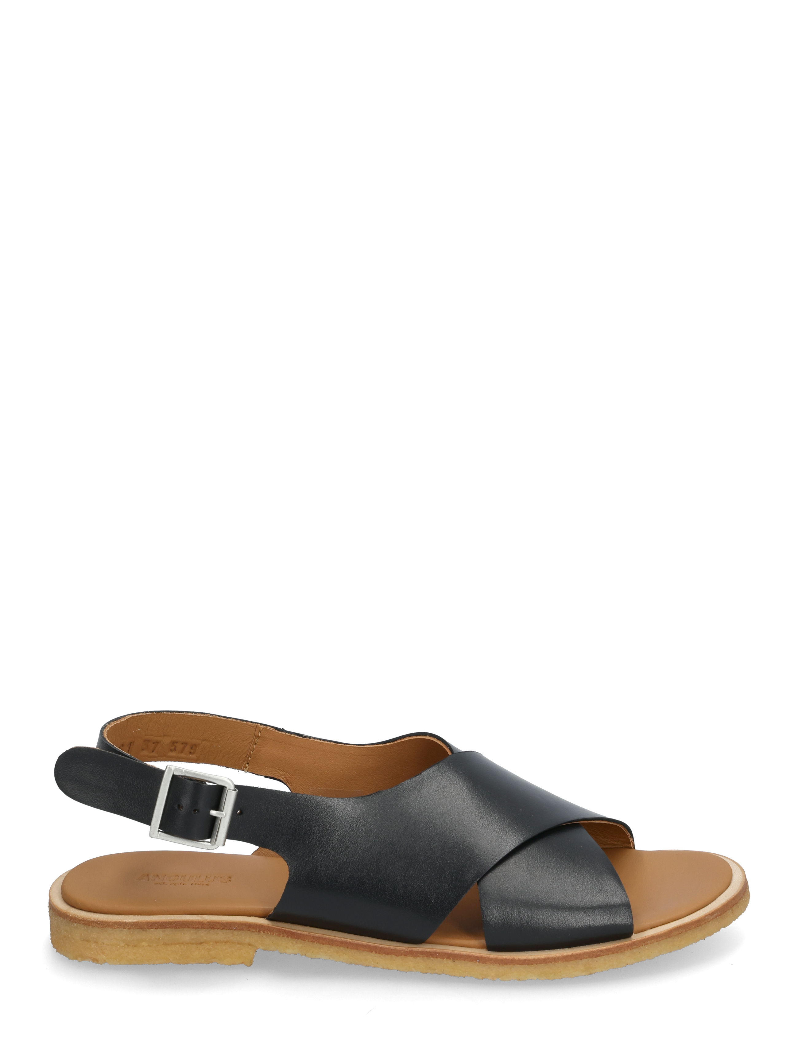 ANGULUS - Sandals - flat  - open toe - op - lygiapadės basutės - 1604 black - 1