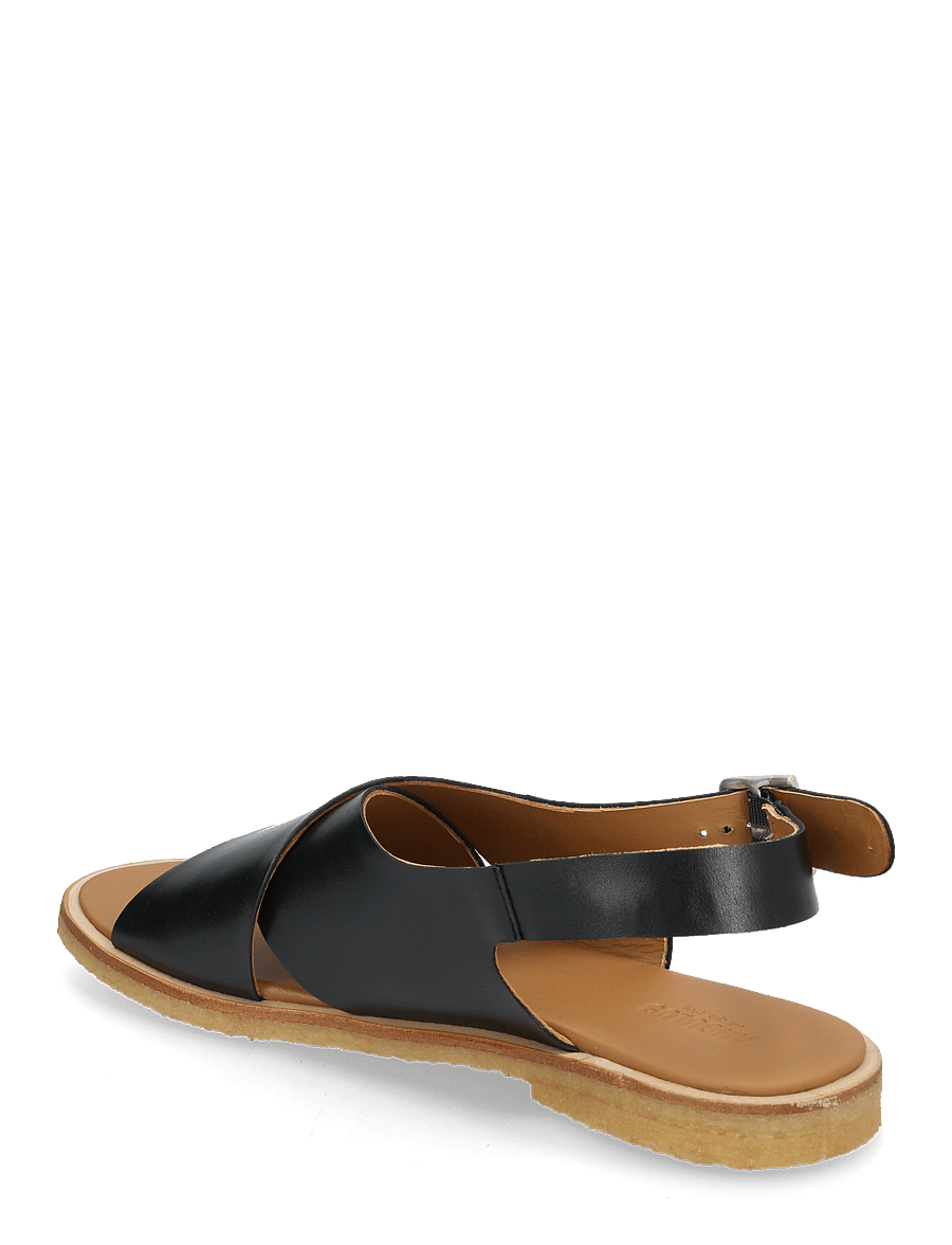 ANGULUS - Sandals - flat - open toe - op - flache sandalen - 1604 black - 2