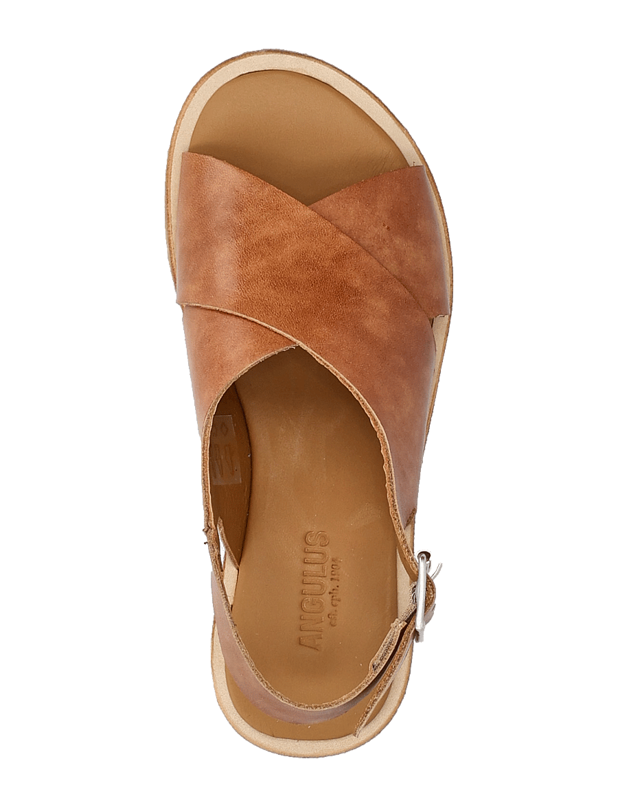 ANGULUS - Sandals - flat - open toe - op - flade sandaler - 1789 tan - 4