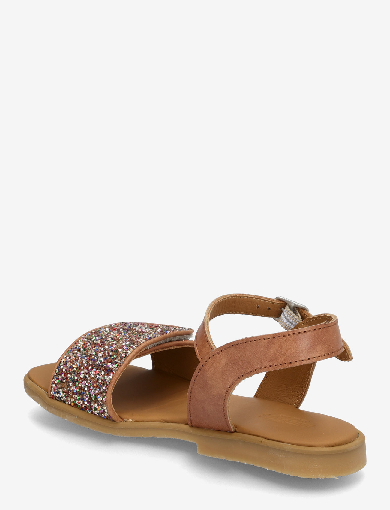 ANGULUS - Sandals - flat  - open toe - op - sko - 1789/2488 tan/multi glitter - 2