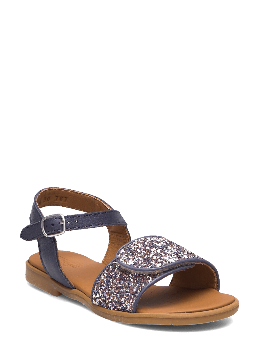 ANGULUS - Sandals - flat - open toe - op - sko - 2722/3296 indigo/pastel multi - 0