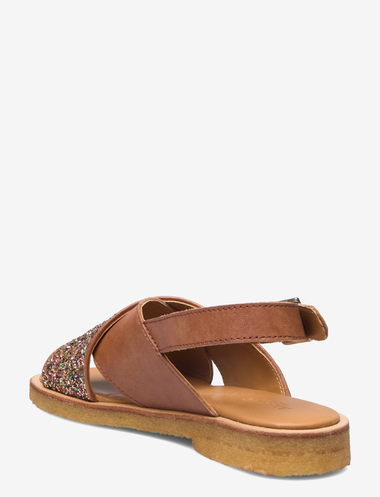 ANGULUS - Sandals - flat - open toe - op - geburtstagsgeschenke - 1789/2488 tan/multi glitter - 2