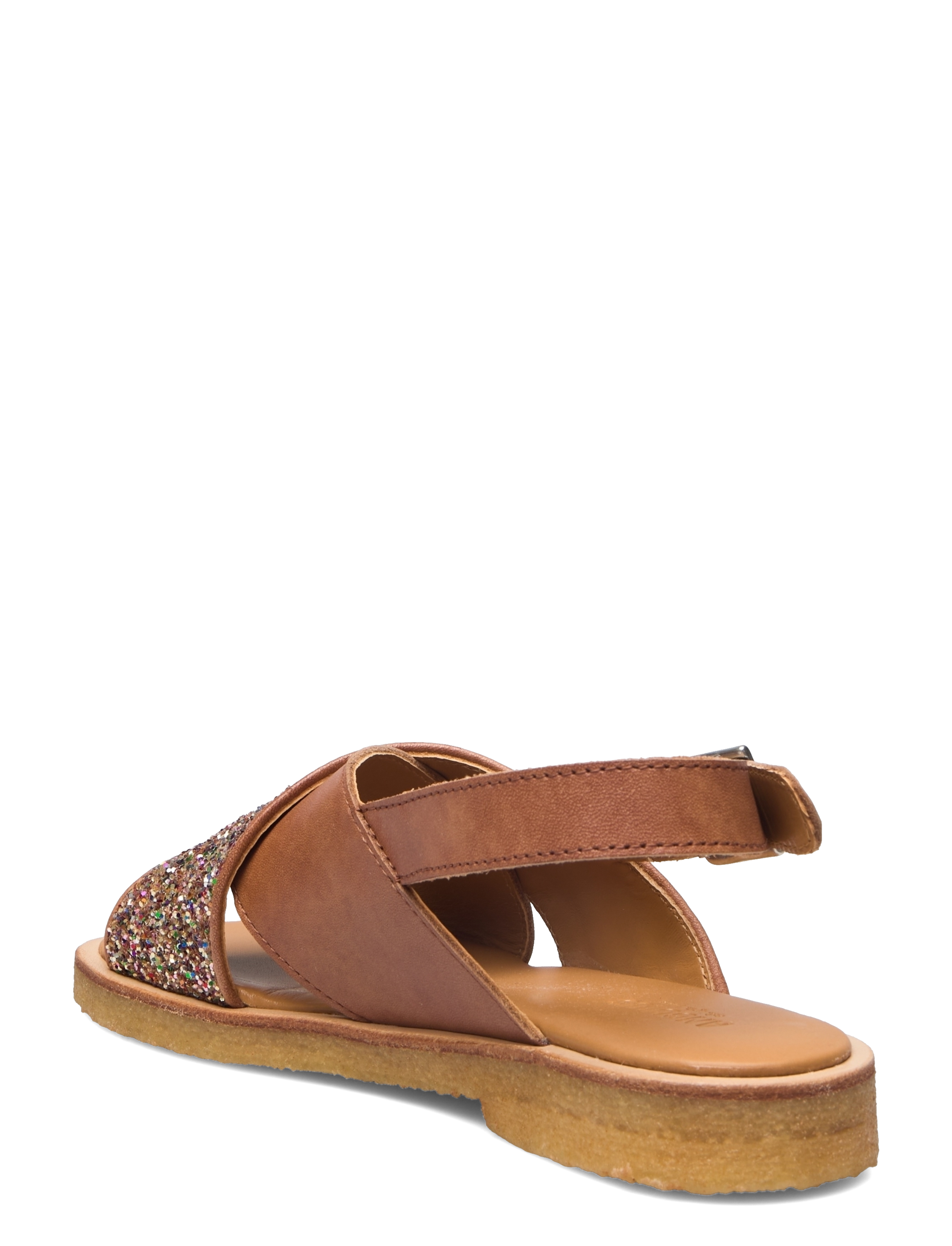 ANGULUS - Sandals - flat  - open toe - op - sommerschnäppchen - 1789/2488 tan/multi glitter - 2