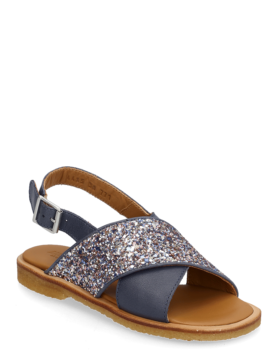 ANGULUS - Sandals - flat - open toe - op - schuhe - 2722/3296 indigo/pastel multi - 0