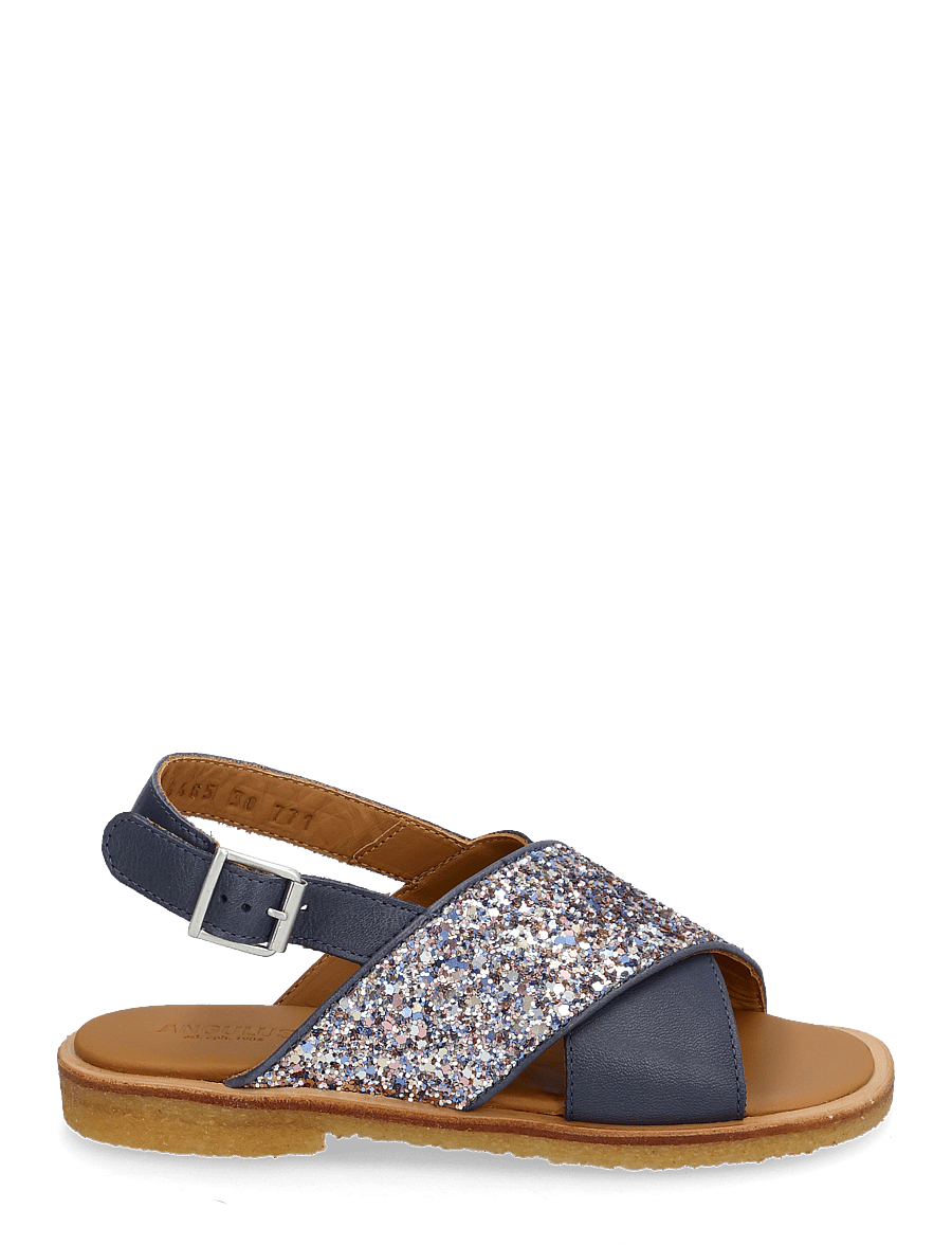 ANGULUS - Sandals - flat - open toe - op - schuhe - 2722/3296 indigo/pastel multi - 1