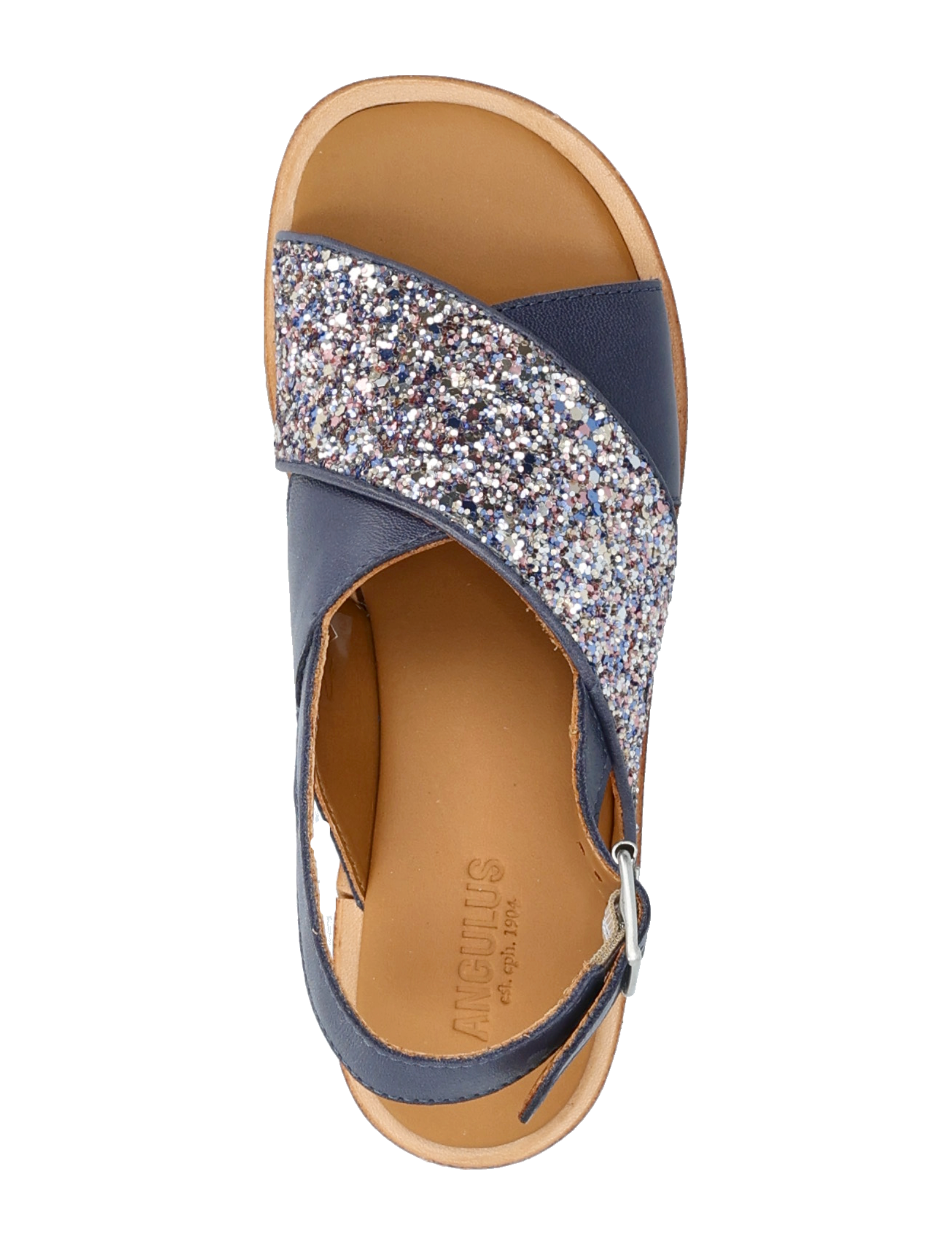 ANGULUS - Sandals - flat  - open toe - op - schuhe - 2722/3296 indigo/pastel multi - 3
