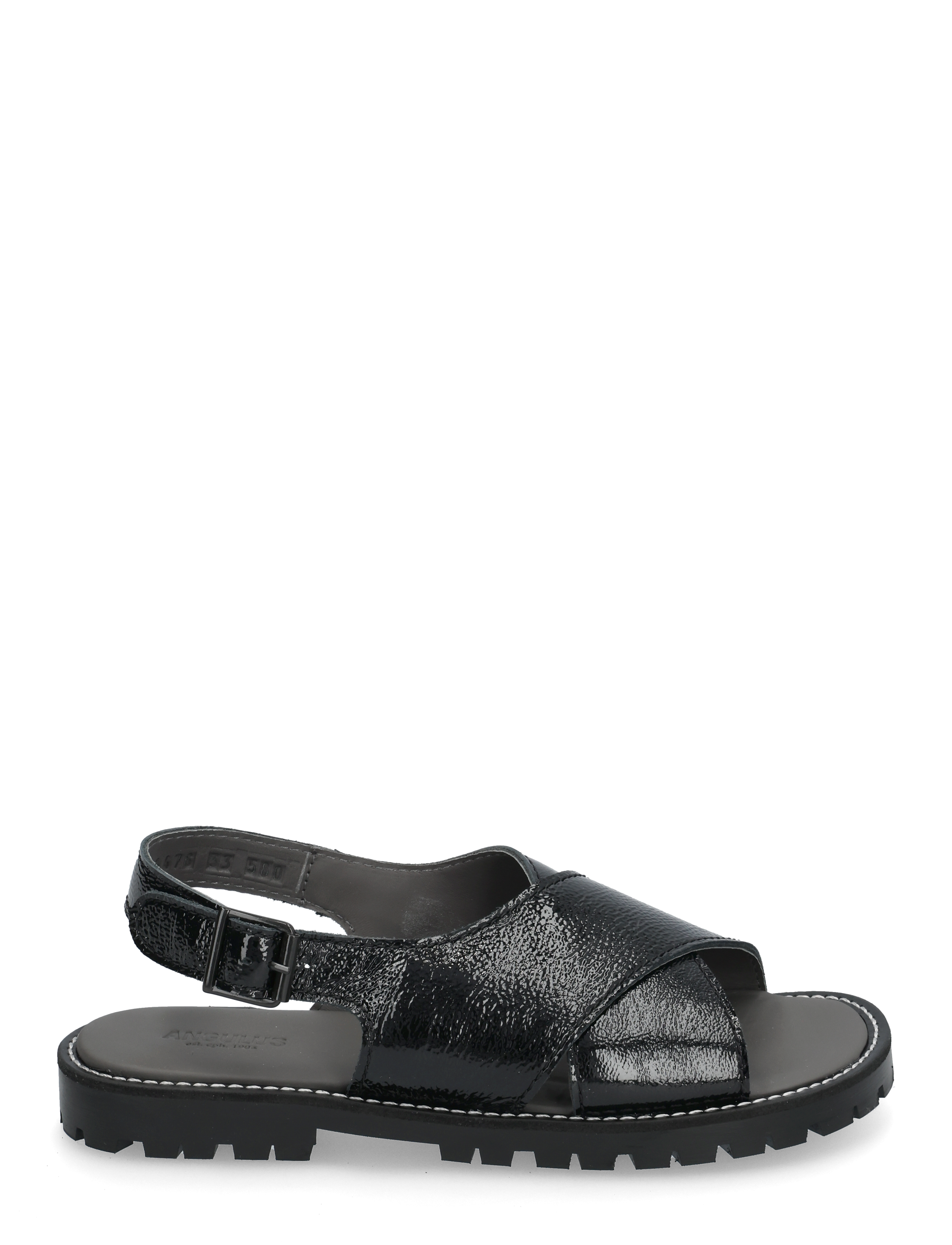 ANGULUS - Sandals - flat  - open toe - op - sommerschnäppchen - 1310 black - 1