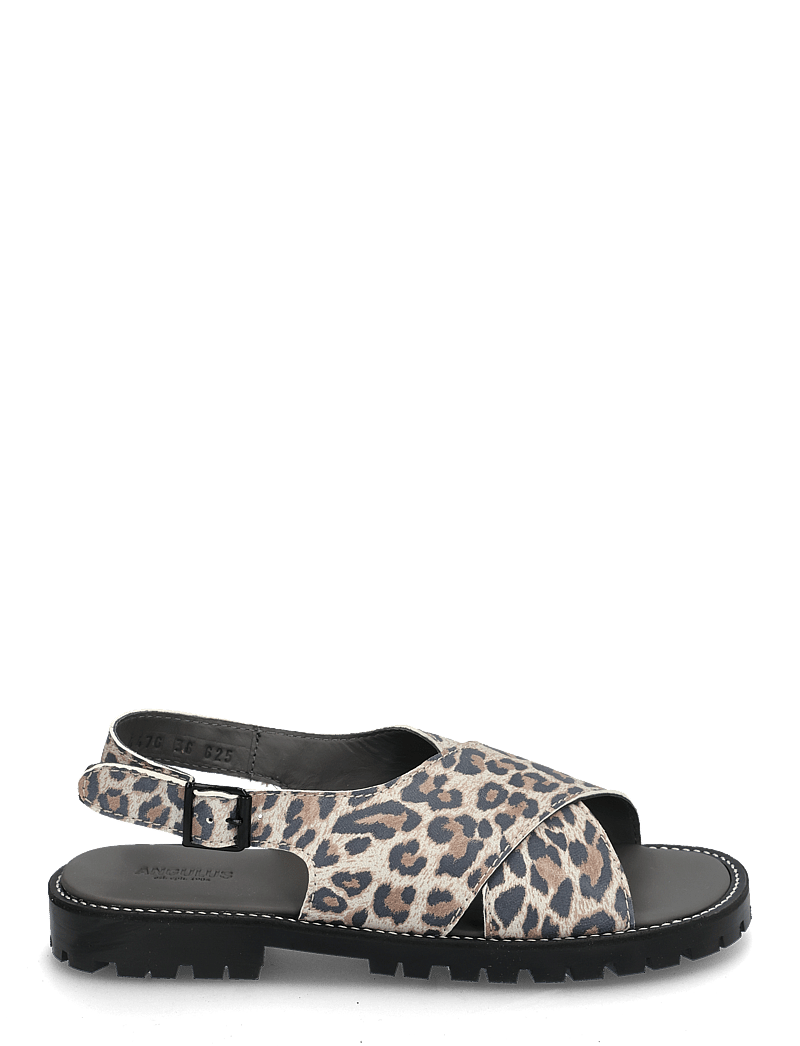 ANGULUS - Sandals - flat - open toe - op - skor - 3609 leopard suede - 1