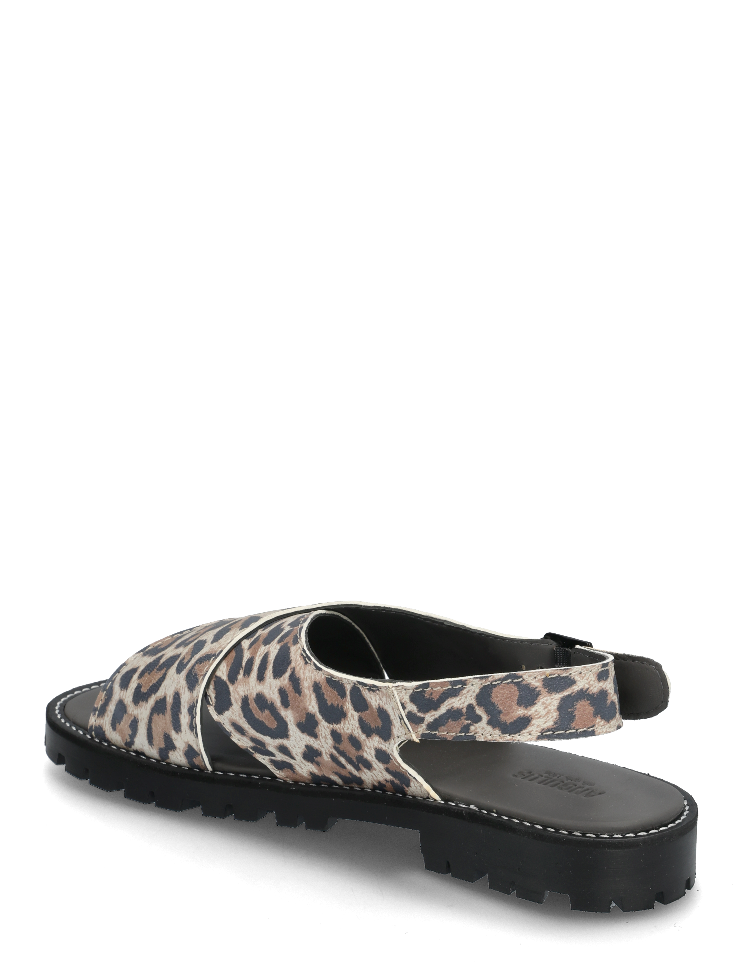 ANGULUS - Sandals - flat  - open toe - op - sommerschnäppchen - 3609 leopard suede - 2