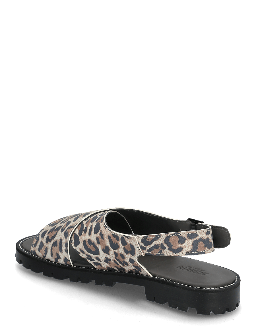 ANGULUS - Sandals - flat - open toe - op - kingad - 3609 leopard suede - 2