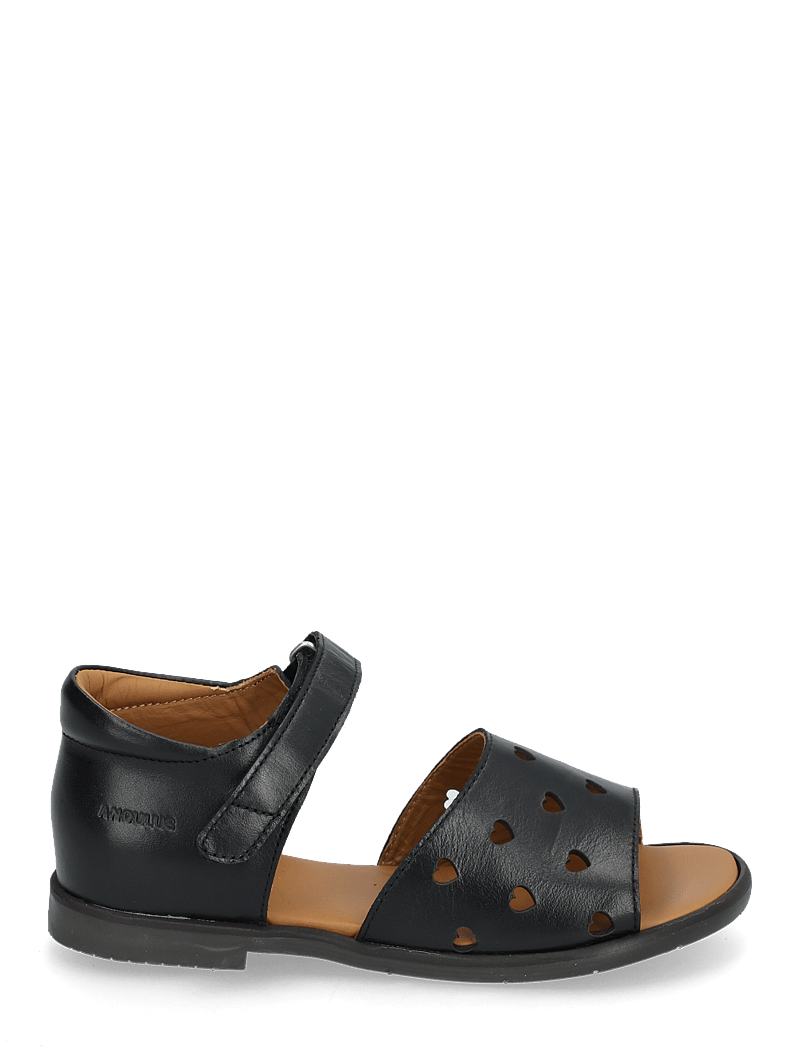 ANGULUS - Sandals - flat - open toe - op - sko - 1604 black - 1