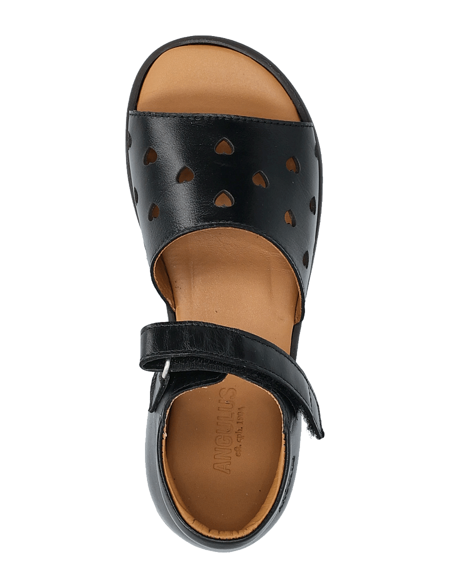 ANGULUS - Sandals - flat - open toe - op - sko - 1604 black - 3